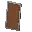 Invicon Brown Shield.png: Inventory sprite for Brown Shield in Minecraft as shown in-game with description: Brown Shield