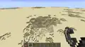 A superflat world covered in TNT craters.