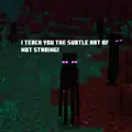 Screenshot of an enderman released for World Kindness Day.