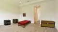 An apartment with Minecraft furnishing.