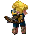 Tier 3 Armored Zombified Piglin Hunter attacking.