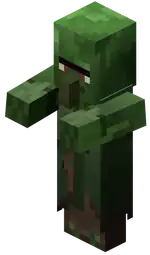 Zombie Nitwit.png: Infobox image for Zombie Villager (old) the entity in Minecraft