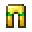 Invicon Emerald Trim Golden Leggings.png: Inventory sprite for Emerald Trim Golden Leggings in Minecraft as shown in-game linking to Emerald Trim Golden Leggings with description: Golden Leggings Upgrade:  Armor Trim  Emerald Material When on Legs: +3 Armor