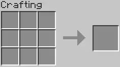 Crafting table grid