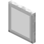 Hardened Light Gray Stained Glass Pane.png: Infobox image for Hardened Stained Glass Pane the block in Minecraft