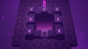 MCD Highblock Halls Rune Room.png: Infobox image for Highblock Halls Rune Room the dungeons mission in Minecraft