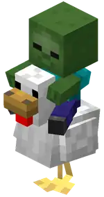 Chicken Jockey (Dungeons).png: Infobox image for Chicken Jockey the dungeons entity in Minecraft
