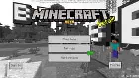Bedrock 1.16.210.59.png: Infobox image for beta 1.16.210.59 the version in Minecraft