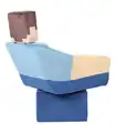 The swivel chair of Steve at a different angle.