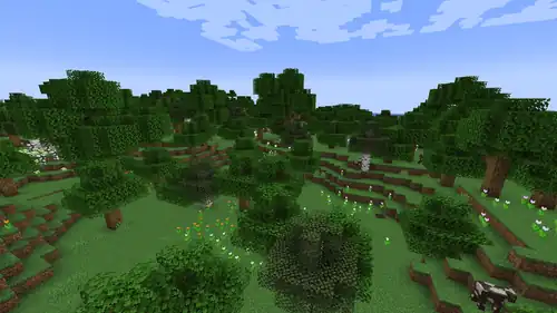 Flower Forest.png: Infobox image for Flower Forest the biome in Minecraft