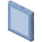 Hardened Light Blue Stained Glass Pane.png: Infobox image for Hardened Stained Glass Pane the block in Minecraft