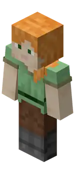 Alex (classic) JE1.png: Infobox image for Alex the character in Minecraft
