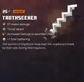 The truthseeker within the inventory.
