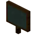 Slate-shaped chalkboard.