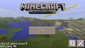 Pocket Edition 0.11.0 build 5.png: Infobox image for v0.11.0 alpha build 5 the version in Minecraft