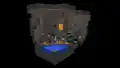 Deep dark render with an orange theme