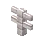 Pale Oak Fence.png: Infobox image for Wooden Fence the block in Minecraft