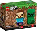 BrickHeadz of Steve and a creeper.