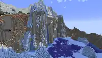 A frozen cliff.
