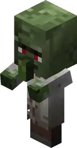 Baby Zombie Librarian.png: Infobox image for Zombie Villager (old) the entity in Minecraft