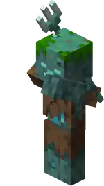 Drowned Throwing Trident.png: Infobox image for Drowned the entity in Minecraft