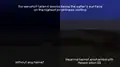 Underwater, with and without the Respiration enchantment comparison. This feature was removed in 1.13.