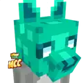 Cyan Coyotes Head