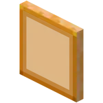 Hardened Orange Stained Glass Pane.png: Infobox image for Hardened Stained Glass Pane the block in Minecraft