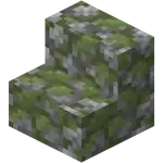 Mossy Cobblestone Stairs.png: Infobox image for Mossy Cobblestone Stairs the block in Minecraft