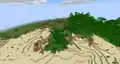 Village reaching into 3 biomes (jungle, desert and plains).