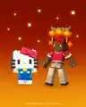 Zuri dressed up alongside Hello Kitty.