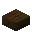 Invicon Dark Oak Slab.png: Inventory sprite for Dark Oak Slab in Minecraft as shown in-game linking to Dark Oak Slab with description: Dark Oak Slab