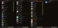 The list of World templates, Minigames, Adventures, and Experiences the player can play or use.