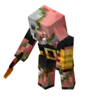 Zombified Piglin Brute.png: Infobox image for Zombified Piglin the dungeons entity in Minecraft