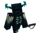 Chi Wong making the warden scarier by giving it a fishing rod referencing 1.8 PvP as a joke.