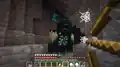 A warden in Minecraft Live 2020.