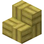 Bamboo Mosaic Stairs.png: Infobox image for Bamboo Mosaic Stairs the block in Minecraft