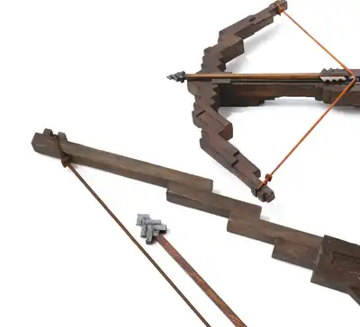 AMCM-FBTBC-bow-and-crossbow.jpg: Infobox image for Bow the object in Minecraft