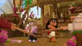Ditto. Moana and two other players sailing towards a kakamora ship.
