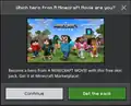 A notification that prompts players to purchase the skin pack.