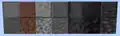 The various variants of stone.