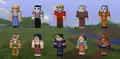 Image of skins in the Town Folk Skin Pack used in the announcement post on Mojang.com.