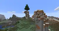 A Windswept Hills overhang with a floating island.
