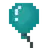 Cyan Balloon