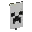 Invicon Black Creeper Charge Banner.png: Inventory sprite for Black Creeper Charge Banner in Minecraft as shown in-game linking to Banner with description: Banner Black Creeper Charge
