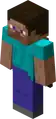 Steve wearing the MINECON 2016 cape in the Minecon 2015 Skin Pack and MINECON 2016 Skin Pack.