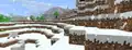 Snowfall in Minecraft Alpha.