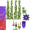 The in-game texture file of a poison-quill vine.