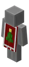 Christmas 2010 Cape.png: Infobox image for 2010 holiday capes the cape in Minecraft