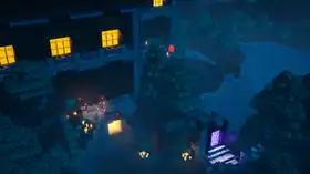 MCD Woodland Prison Outside 2.png: Infobox image for Woodland Prison Outside the dungeons mission in Minecraft